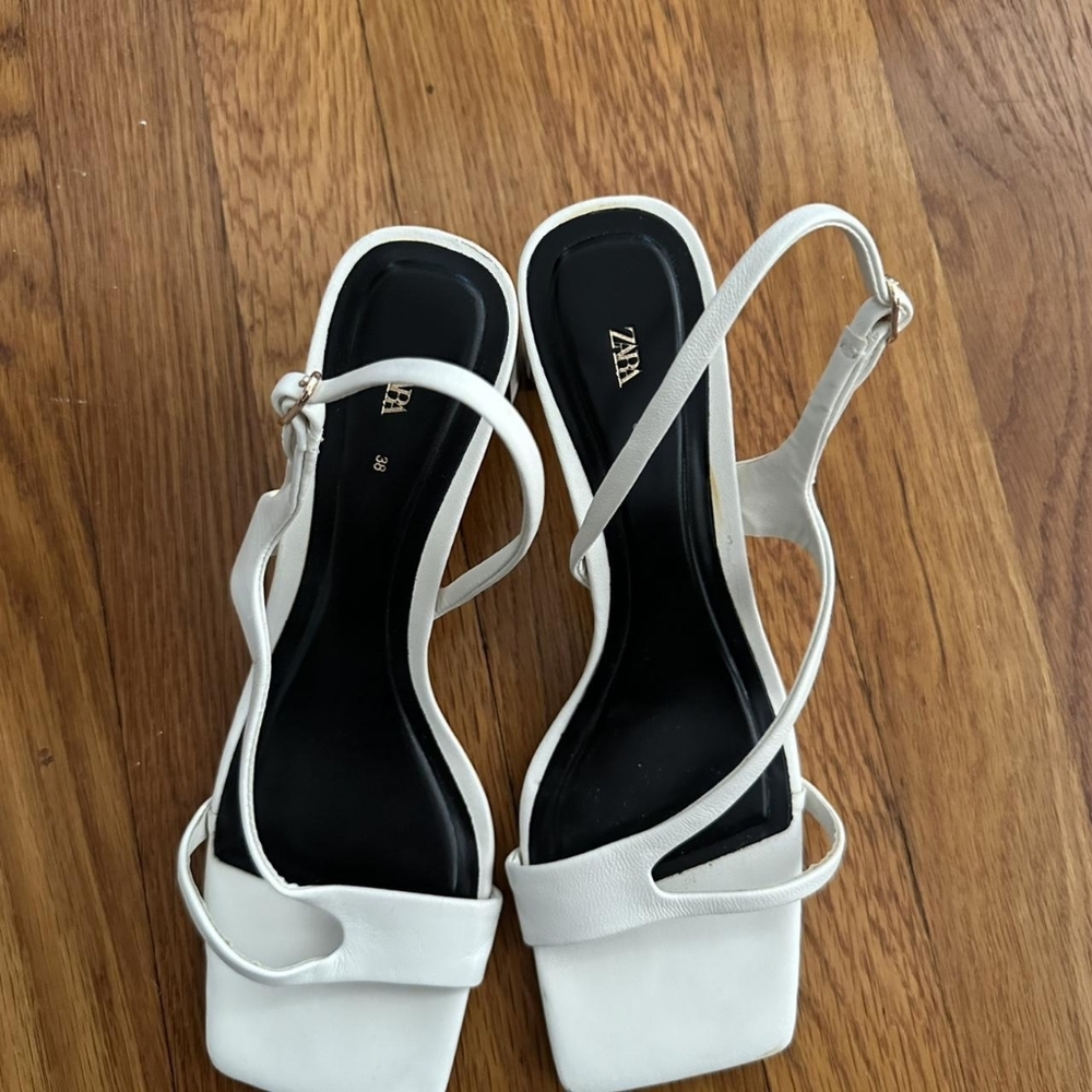 Zara White Strappy Women's Sandals